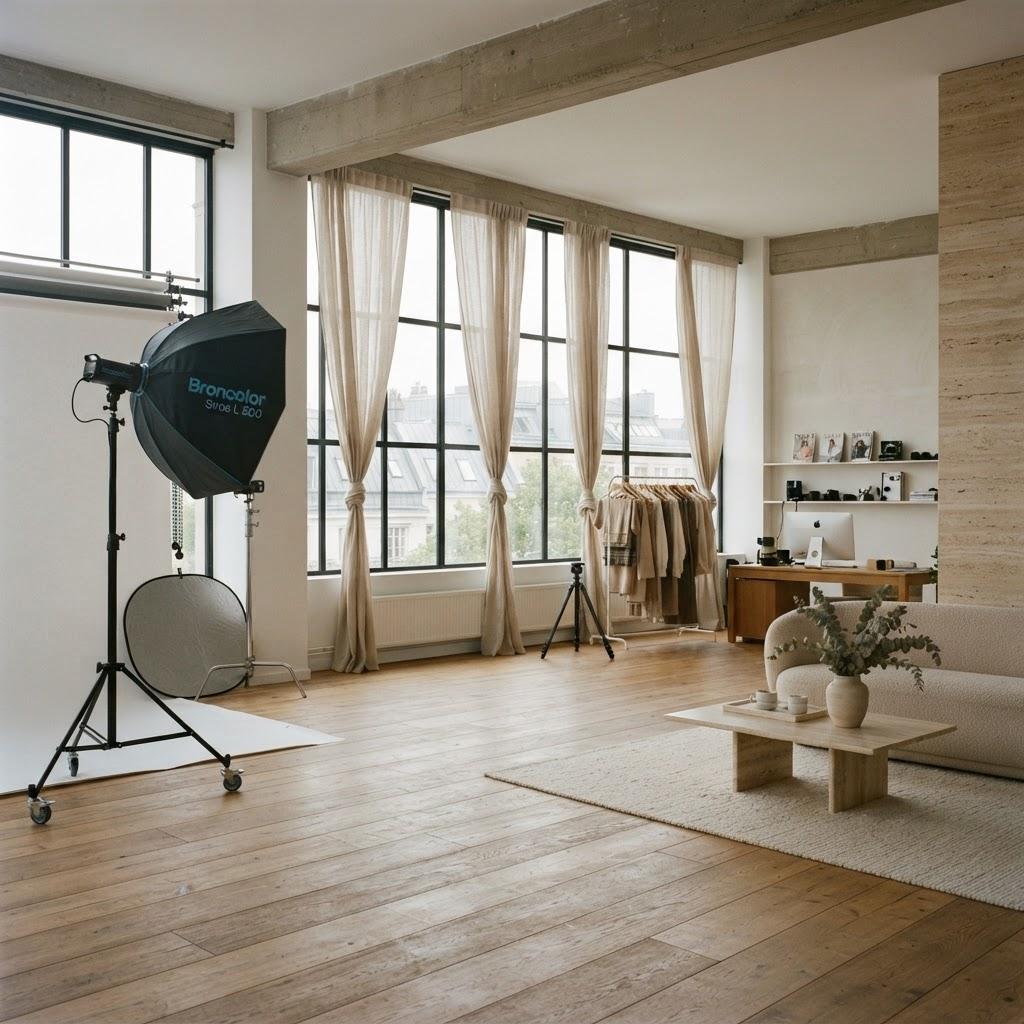 Інтер'єр фотостудії Soul Photo Studio з денним світлом